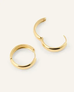 Brave Large Hoops Örhängen Guld><noscript><img width=