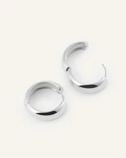 Brave Medium Hoops Örhängen Silver><noscript><img width=