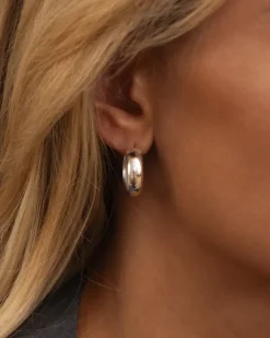 Brave Medium Hoops Örhängen Silver><noscript><img width=