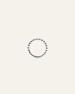 Chic Ribbed Ring Silver>Mockberg Online