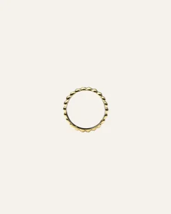 Chic Ribbed Ring Guld>Mockberg Sale