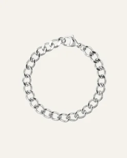 Mockberg Curb Chain Silver>Armband
