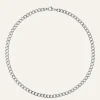 Mockberg Curb Kedje Silver>Halsband New