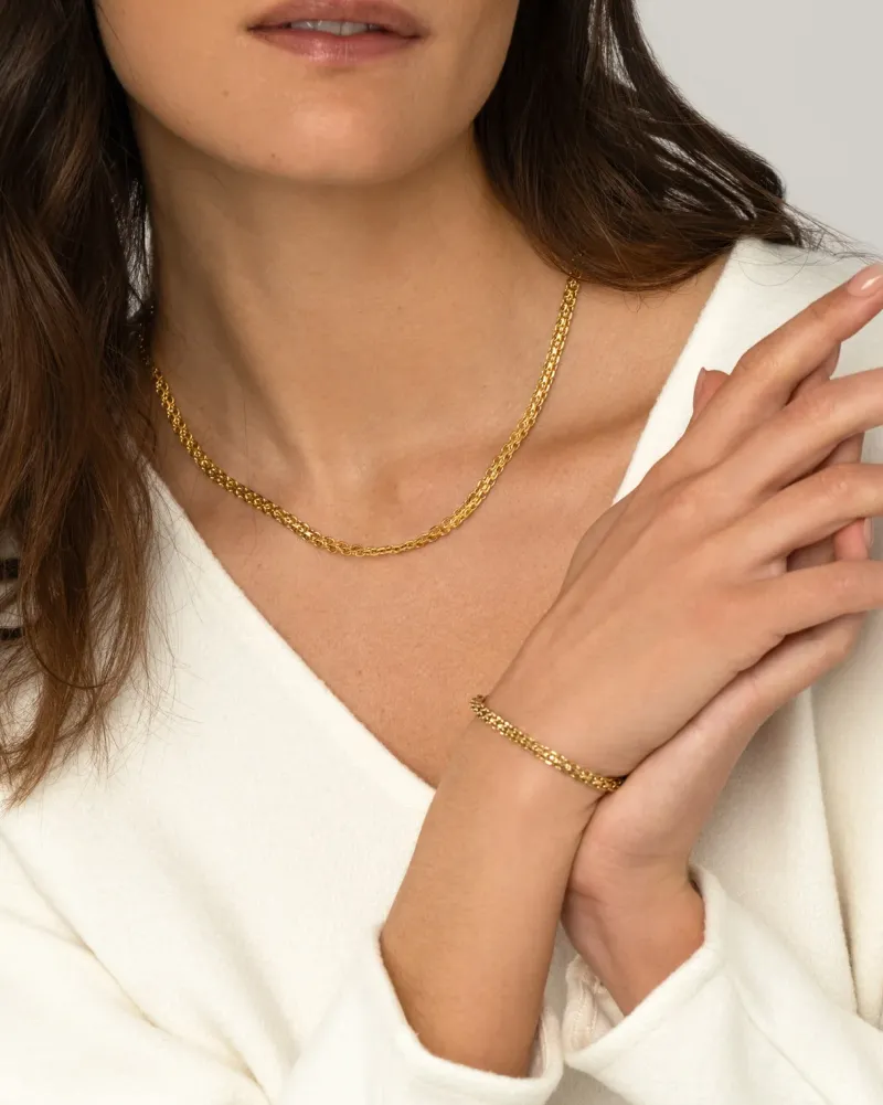 Mockberg Darling Guld>Halsband New