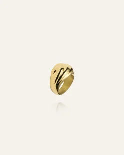 Deco Bold Ring Guld>Mockberg Online
