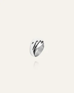 Deco Bold Ring Silver>Mockberg Sale