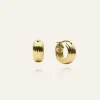 Edge Ribbed Medium Bold Guld>Mockberg New