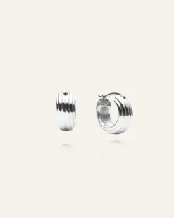 Edge Ribbed Medium Bold Silver>Mockberg Sale