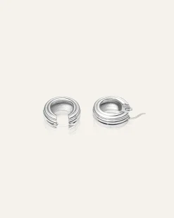Edge Ribbed Small Bold Silver>Mockberg Best