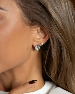 Eve Steel Earring>Mockberg New