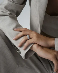Honey Silver Ring><noscript><img width=