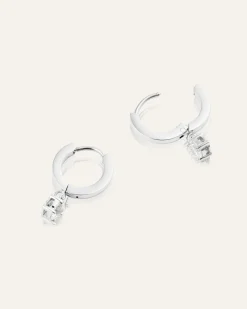 Jolie Hoops Örhängen Silver><noscript><img width=