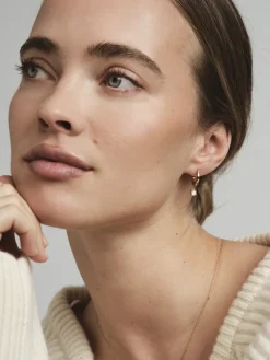 Jolie Hoops Örhängen Guld – Champagne><noscript><img width=