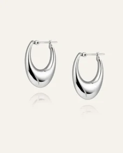Kenza Hoops Örhängen Silver><noscript><img width=