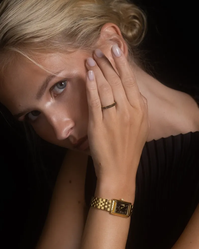 Midnight Noir Ring Guld (Mega kampanj)>Mockberg Outlet