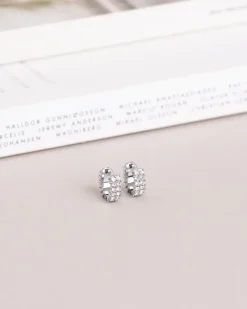 Midnight Silver Small Örhängen><noscript><img width=