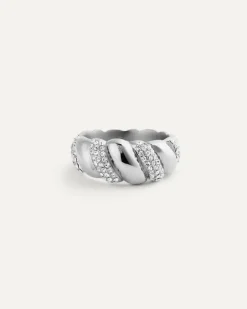 Noela Steel Ring><noscript><img width=