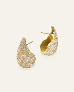 Pavé Daring Large Guld Örhängen><noscript><img width=