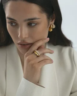 Pavé Daring Large Guld Örhängen><noscript><img width=