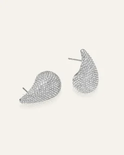 Mockberg Pavé Daring Large Silver>Örhängen Best