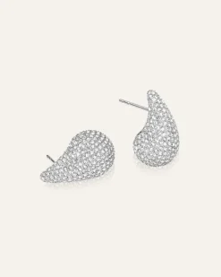 Pavé Daring Small Silver Örhängen><noscript><img width=