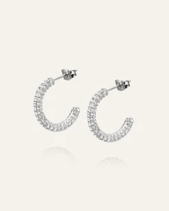 Pavé Eternal Large Silver Örhängen><noscript><img width=