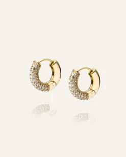 Pavé Everyday Medium Guld Örhängen><noscript><img width=