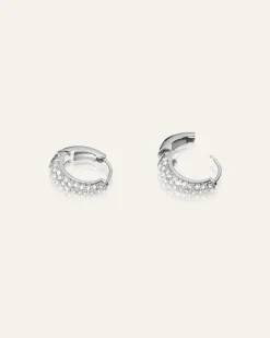 Pavé Precious Small Silver Örhängen><noscript><img width=