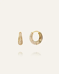 Pavé Precious Small Guld Örhängen>Mockberg New