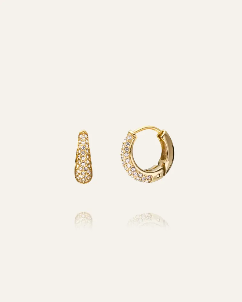 Pavé Precious Small Guld Örhängen>Mockberg New