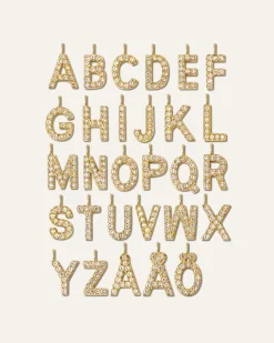 Mockberg Petite Stone Bokstav Guld><noscript><img width=