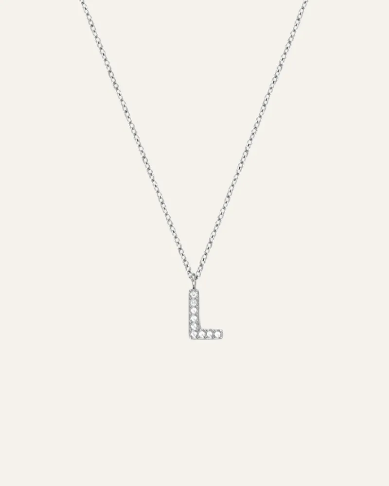 Mockberg Petite Stone Bokstav Silver>Halsband Online