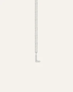 Mockberg Petite Stone Bokstav Silver>Halsband Online