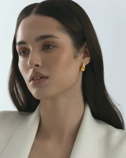 Plain Daring Small Guld Örhängen><noscript><img width=