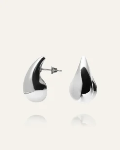 Plain Daring Small Silver Örhängen>Mockberg Online