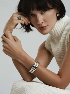 Mockberg Rebel Double Bangle Silver><noscript><img width=