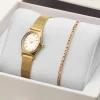 Mockberg Retro Mesh Combo Guld>Klockor New