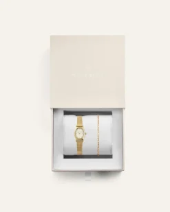 Mockberg Retro Mesh Combo Guld>Klockor New