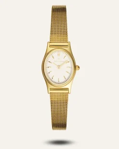 Mockberg Retro Mesh Gold Watch MB0253>Klockor Sale