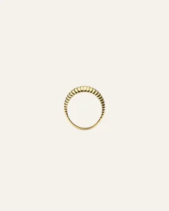 Retro Ribbed Ring Guld>Mockberg Outlet