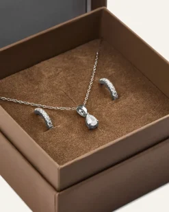 Mockberg Shiny Belle Combo Silver>Halsband Clearance