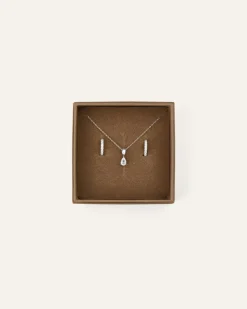 Mockberg Shiny Belle Combo Silver>Halsband Clearance