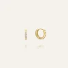 Shiny Mini Hoops Örhängen Guld>Mockberg Online