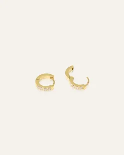 Shiny Mini Hoops Örhängen Guld>Mockberg Online