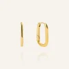 Slim Medium U-Hoops Örhängen Guld (Copy)>Mockberg Sale