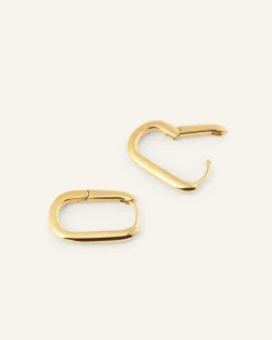 Slim Medium U-Hoops Örhängen Guld (Copy)><noscript><img width=
