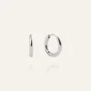 Slim Mini Hoops Örhängen Silver>Mockberg Online
