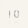 Slim Small U-Hoops Örhängen Silver>Mockberg Discount