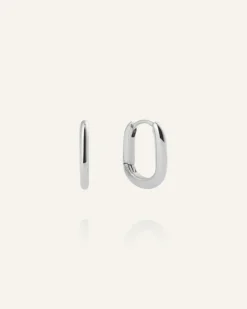 Slim Small U-Hoops Örhängen Silver>Mockberg Discount