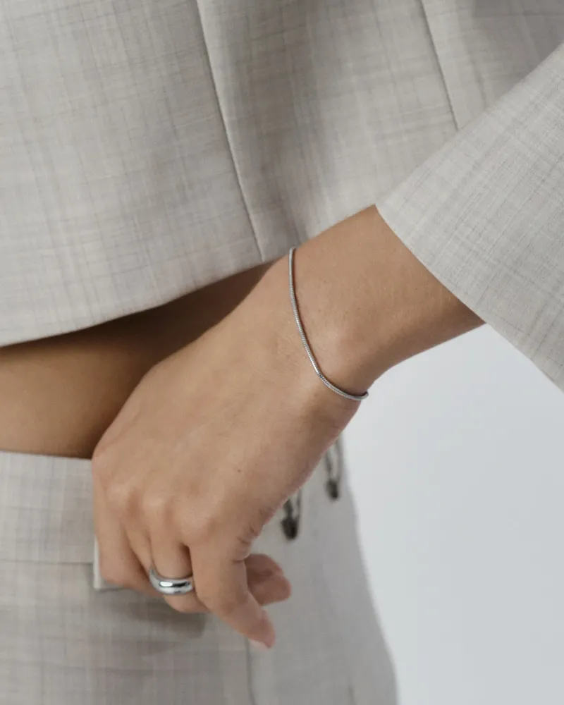 Mockberg Snake Kedja Silver>Armband Outlet